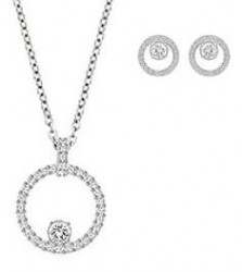 Swarovski, Women's Creativity Circle Necklace & Earring Set