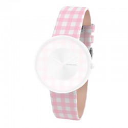 Lambretta Strap Leather Cielo Vichy Pink  Watch 2107PIN