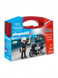 Playmobil City Life, police carry case